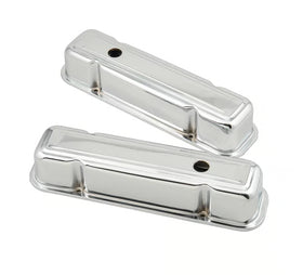 Mr. Gasket Chrome Tall-Style Valve Covers Fits 1959-1981 Pontiac 301-455 Engines