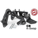 Innovative 90-93 Accord K-Series Black Steel Mounts 95A Bushings (Not K24 Trans)-1