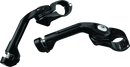 Kuryakyn Tour Tech 6in Back Arms With 1-1/4in Clamps Without Pegs Black-1
