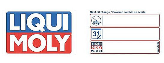 Liquimoly Oil Change Sticker