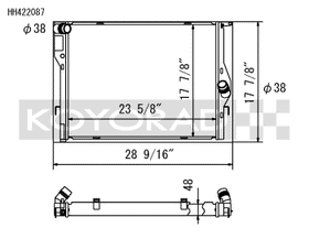 KOYORAD ALUMINUM RADIATOR: 2008–2013 BMW M3 - 0