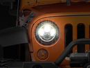 Raxiom 97-18 Jeep Wrangler TJ/JK Axial Halo Headlights w/ DRL Amber Signals- Blk Hsng (Clear Lens)-6