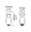 Hella Bulb 3899 24V 3W BA7s T2-1