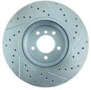 StopTech Select Sport 07-13 BMW 335i Slotted & Drilled Vented Left and Right Rear Brake Rotor Kit-4