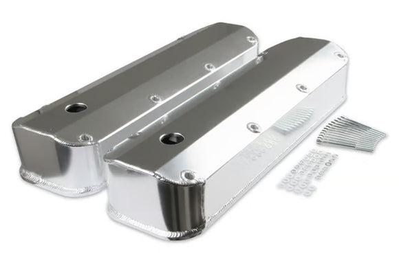 Mr. Gasket Fabricated Aluminum Valve Covers - Silver Finish 1964-1991 Chrysler 273-360 Small Block except Magnum