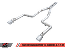 AWE Track Edition Exhaust for 15+ Charger 6.4 / 6.2 SC - Chrome Silver Tips-1