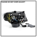 Spyder 09-12 BMW E90 3-Series 4DR Projector Headlights Halogen - LED - Black - PRO-YD-BMWE9009-BK-6