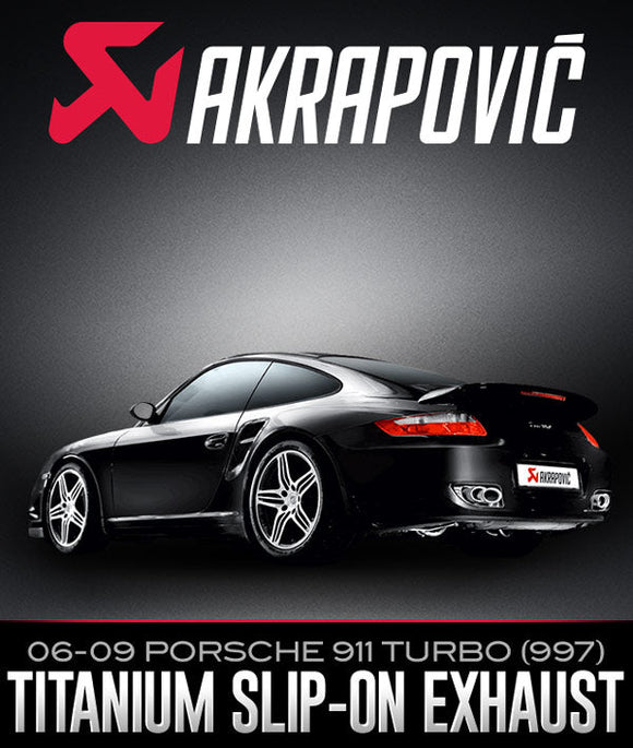 Akrapovič 06-09 Porsche 911 Turbo Slip-On Line (Titanium) w/ Titanium Tips