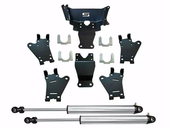 Superlift 17-24 Ford F450/F550 Super Duty 4WD Dual Steering Stabilizer Kit w/Radflo Cylinders