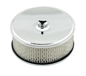 Mr. Gasket Air Filter Assembly - Chrome - 6-1/2 Inch x 2-7/16 Inch