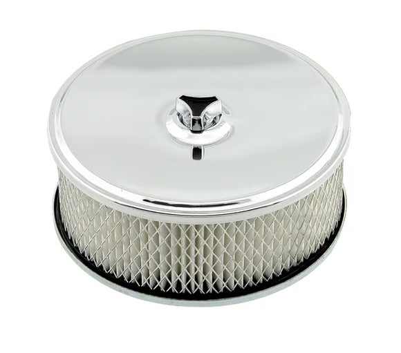 Mr. Gasket Air Filter Assembly - Chrome - 6-1/2 Inch x 2-7/16 Inch