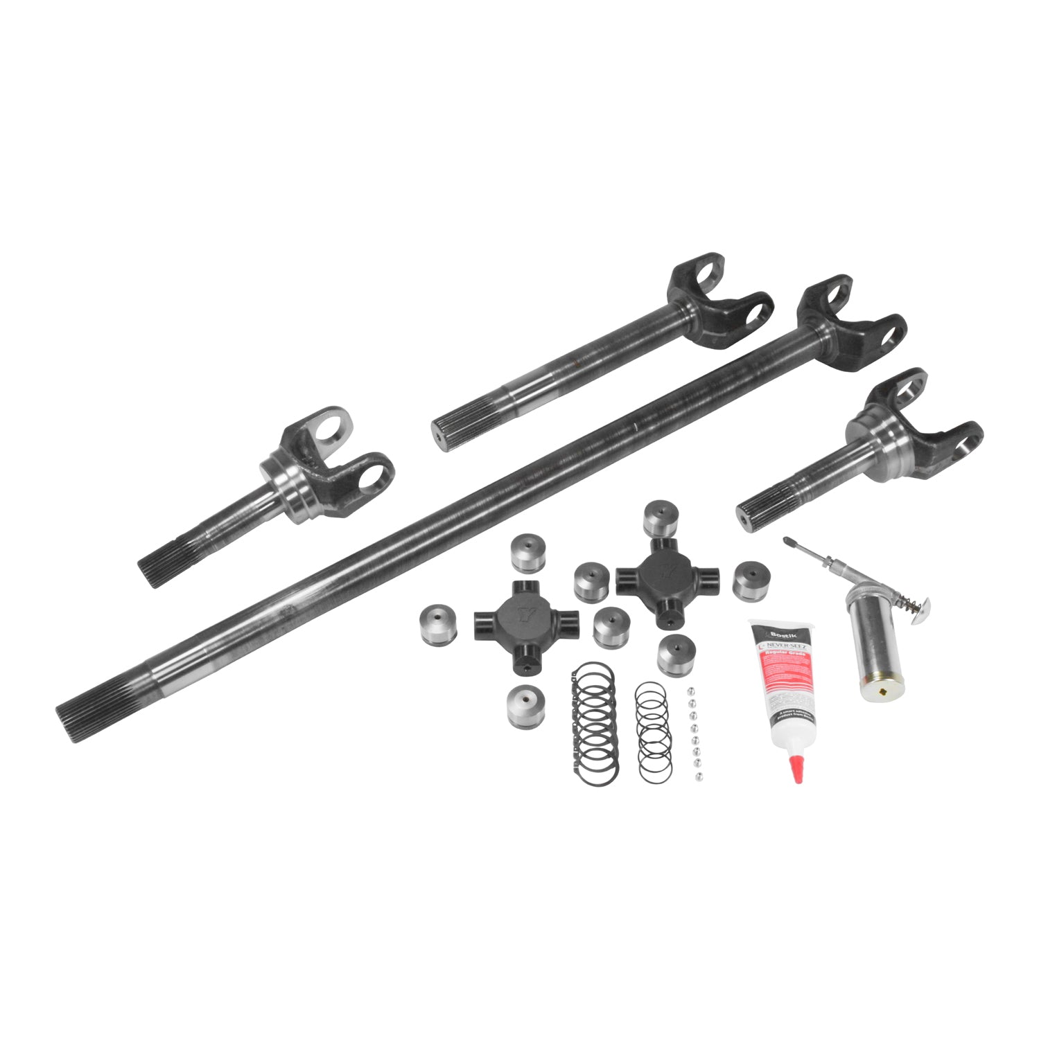 USA Standard 4340CM Rplcmnt Axle Kit For 72-81 Jeep CJ / Dana 30 / 27 Spline / w/Super Joints