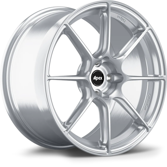 APEX SM-8RS 17 X 8.0 +40 4 X 100 CB54.1 BRUSHED CLEAR