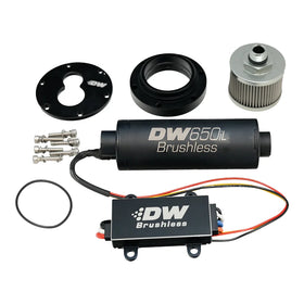 DeatschWerks DW650iL Series 650LPH In-Line External Fuel Pump w/ Single/Dual-Speed Controller