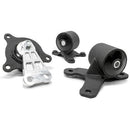 Innovative 02-05 Civic K-Series Black Steel Mounts 95A Bushings (Not K24 Trans)-1