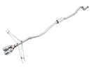 AWE Track Edition Exhaust for 10th Gen Civic Si Coupe / Sedan (includes Front Pipe) - Dual Chrome Silver Tips-1