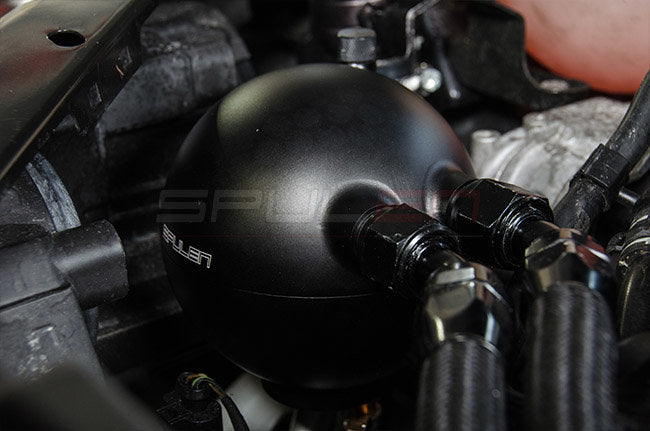 Spulen 2.0T FSI Billet Spherical Catch Can Kit- Black