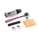 DeatschWerks 340lph DW300C Compact Fuel Pump w/ Universal Install Kit (w/o Mounting Clips)-1