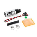DeatschWerks 265 LPH DW65C Series Compact Fuel Pump w/o Mounting Clips (w/ Universal Install Kit)-1
