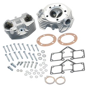 S&S Cycle Super Stock 3-5/8in Bore O-Ring Style Single Plug Cylinder Head Kit - Natural