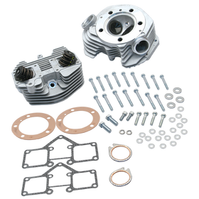 S&S Cycle 79-84 BT Super Stock 3-5/8in Bore Band Style Single Plug Cylinder Head Kit - Natural