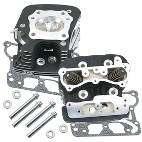 S&S Cycle 99-05 BT Super Stock 79cc Cylinder Head Kit - Wrinkle Black