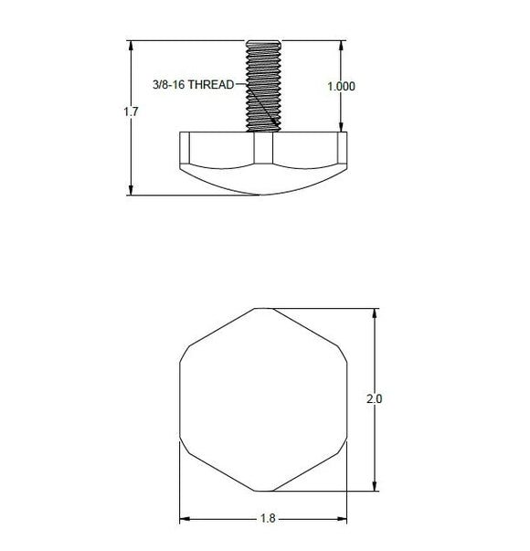 Ridetech Short 1/2in Bumpstop