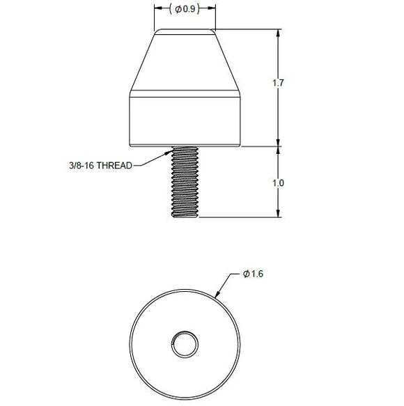 Ridetech Medium Bumpstop 1-1/2in