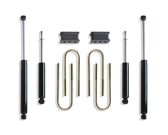 Maxtrac 03-08 RAM 3500 2WD 2.5in Rear Lift Box Kit 4.125inx16.5in U-BOLTS - Dually Models/Shocks