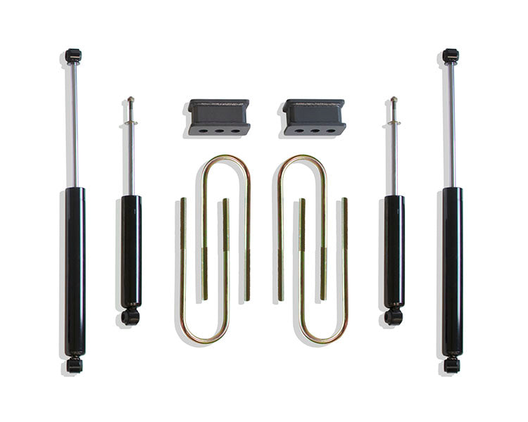 Maxtrac 03-08 RAM 3500 2WD 2.5in Rear Lift Box Kit 4.125inx16.5in U-BOLTS - Dually Models/Shocks