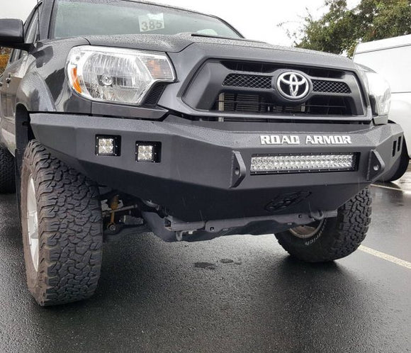 Road Armor 12-15 Toyota Tacoma Stealth Front Non-Winch Bumper - Tex Blk