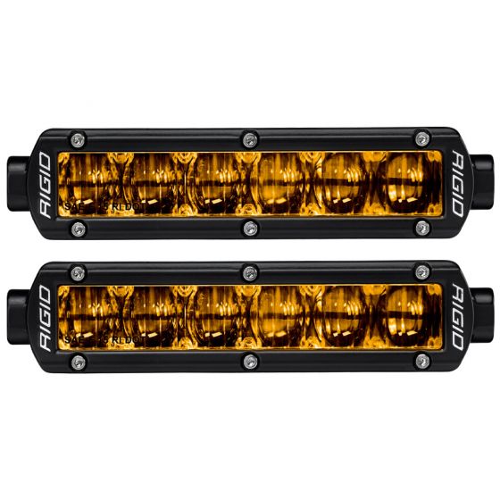 Rigid Industries 6in SR-Series Pro Dot / SAE Fog Lights (Pair) - Selective Yellow