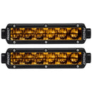 Rigid Industries 6in SR-Series Pro Dot / SAE Fog Lights (Pair) - Selective Yellow-1
