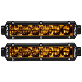 Rigid Industries 6in SR-Series Pro Dot / SAE Fog Lights (Pair) - Selective Yellow