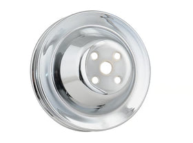 Mr. Gasket Water Pump Pulley - Chrome - Double Groove 1955-1968 Chevrolet 265-350 Small Block