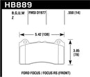 Hawk 2017 Ford Focus DTC-60 Race Front Brake Pads-1