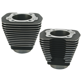S&S Cycle 84-99 BT w/ 96in Engines w/ Stock Heads 3-5/8in Bore Cylinders - Wrinkle Black