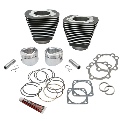 S&S Cycle 84-99 BT w/ Super Stock Heads 89in 3-1/2in Bore Cylinder and Piston Kit