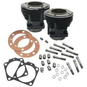S&S Cycle 66-78 74in BT & Stock Bore Strokers 3-7/16in Bore Cylinders - Gloss Black