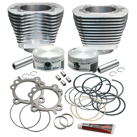 S&S Cycle 99-16 BT Replacement 3-7/8in Bore Cylinder & Piston Kit For S&S 106in Stroker Kit - Silver