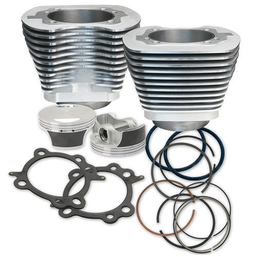 S&S Cycle 99-06 BT 97in Big Bore Cylinder Kit - Silver