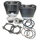 S&S Cycle 07-17 BT 106in Big Bore Cylinder Kit - Wrinkle Black-1