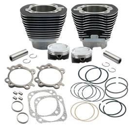 S&S Cycle 99-06 BT 4 1/8in Low Compression Bore Cylinder & Pistons Kit For 124in Hot Set Up Kit
