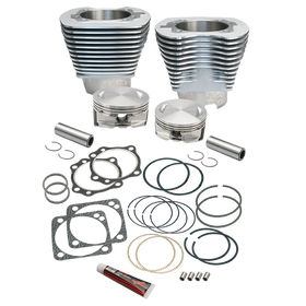 S&S Cycle 84-99 BT 4 1/8in Bore Cylinder & Pistons Kit For S&S V124 Engine - Natural