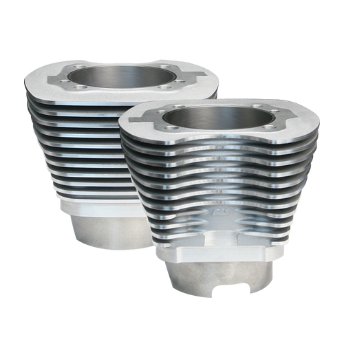 S&S Cycle 07-16 BT 4-1/8in Bore Cylinder Set For 124in & 124in Dish Hot Set Up Kits - Silver
