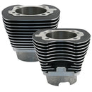 S&S Cycle 2007+ BT 4-1/8in Bore 5.004in Cylinder Set - Wrinkle Black-1