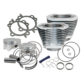 S&S Cycle 07-17 BT 107in Bolt-In Big Bore Kit - Silver