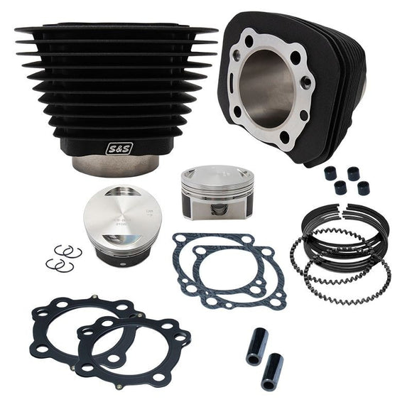 S&S Cycle 86-21 Sportster Models 1250cc Conversion Kit - Wrinkle Black