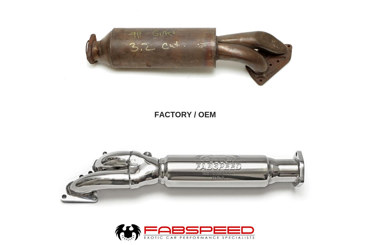 Fabspeed Porsche 911 Carrera European Pre-Muffler Cat Bypass Pipe (1976-1989) - 0