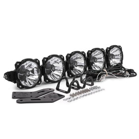 KC HiLiTES Polaris RZR 32in. Pro6 Gravity LED 5-Light 100w Combo Beam Overhead Light Bar System
